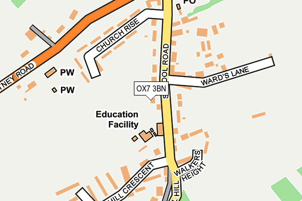 OX7 3BN map - OS OpenMap – Local (Ordnance Survey)