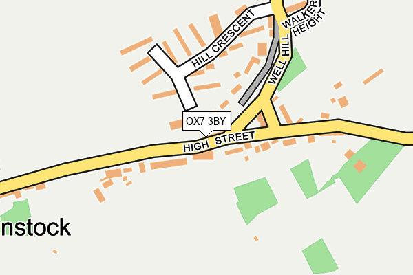 OX7 3BY map - OS OpenMap – Local (Ordnance Survey)