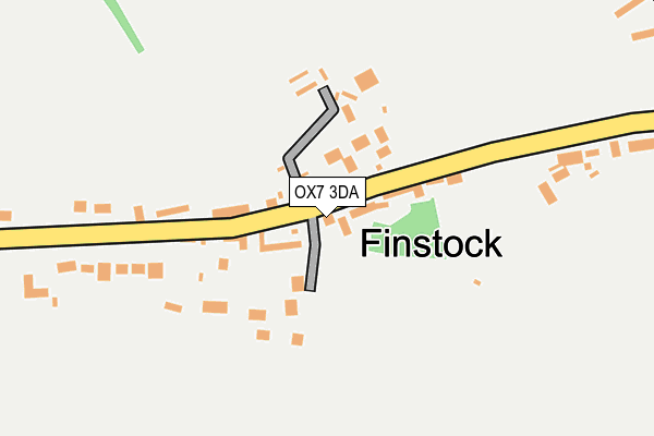 OX7 3DA map - OS OpenMap – Local (Ordnance Survey)