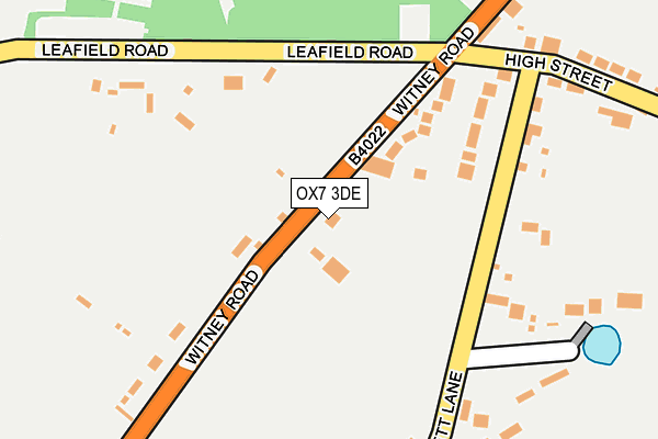 OX7 3DE map - OS OpenMap – Local (Ordnance Survey)