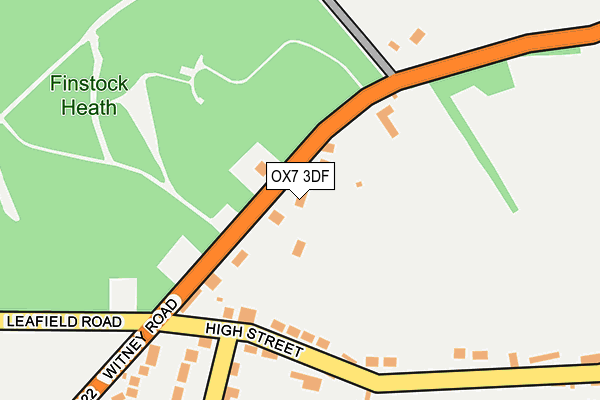 OX7 3DF map - OS OpenMap – Local (Ordnance Survey)