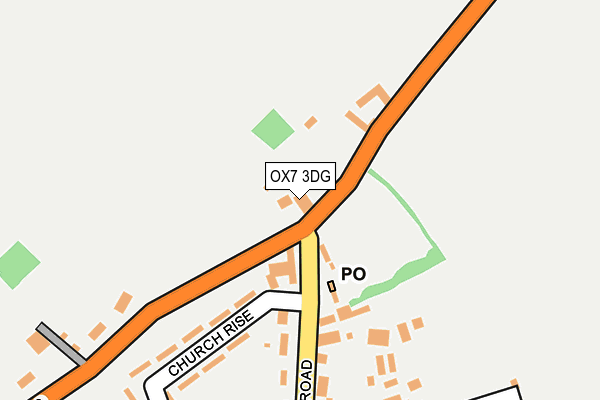 OX7 3DG map - OS OpenMap – Local (Ordnance Survey)