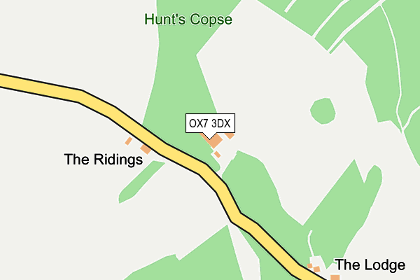 OX7 3DX map - OS OpenMap – Local (Ordnance Survey)