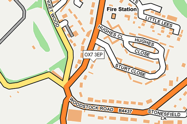 OX7 3EP map - OS OpenMap – Local (Ordnance Survey)