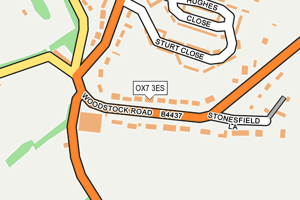 OX7 3ES map - OS OpenMap – Local (Ordnance Survey)