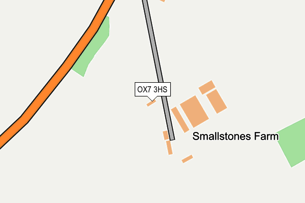 OX7 3HS map - OS OpenMap – Local (Ordnance Survey)