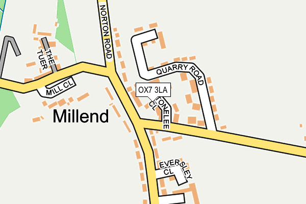 OX7 3LA map - OS OpenMap – Local (Ordnance Survey)