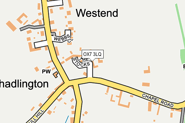 OX7 3LQ map - OS OpenMap – Local (Ordnance Survey)