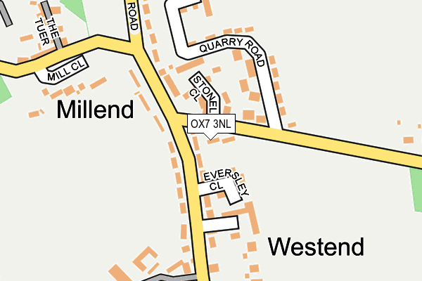 OX7 3NL map - OS OpenMap – Local (Ordnance Survey)
