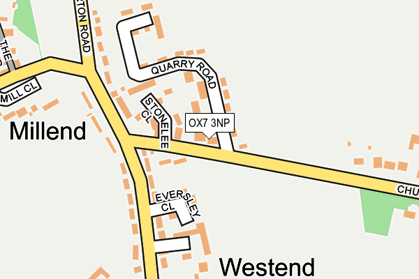 OX7 3NP map - OS OpenMap – Local (Ordnance Survey)