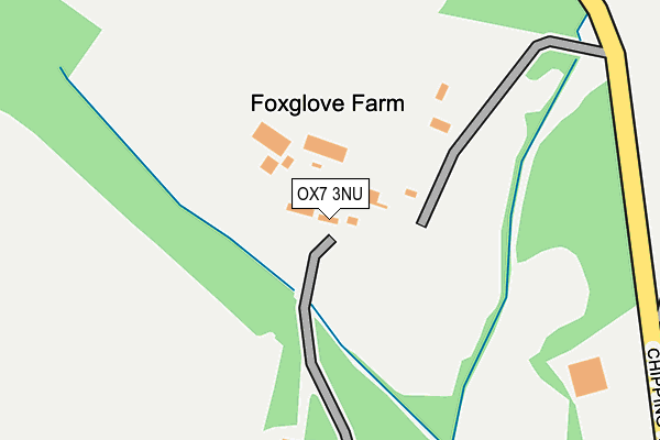 OX7 3NU map - OS OpenMap – Local (Ordnance Survey)