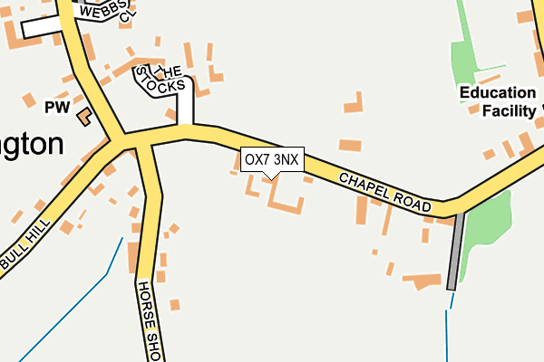 OX7 3NX map - OS OpenMap – Local (Ordnance Survey)