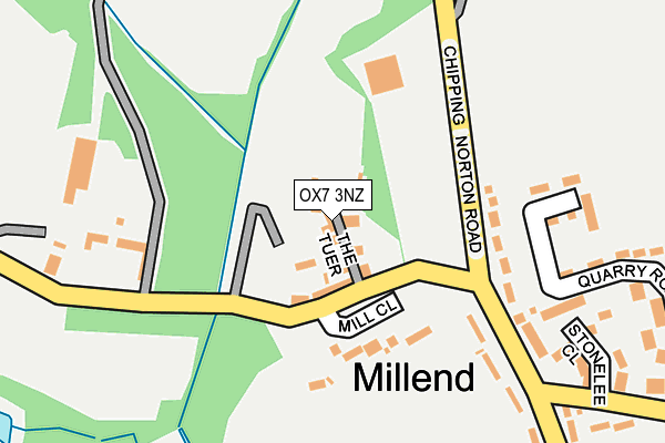 OX7 3NZ map - OS OpenMap – Local (Ordnance Survey)