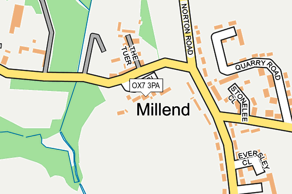 OX7 3PA map - OS OpenMap – Local (Ordnance Survey)