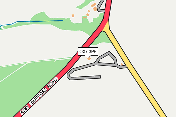 OX7 3PE map - OS OpenMap – Local (Ordnance Survey)