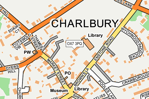 OX7 3PQ map - OS OpenMap – Local (Ordnance Survey)