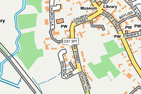OX7 3PT map - OS OpenMap – Local (Ordnance Survey)