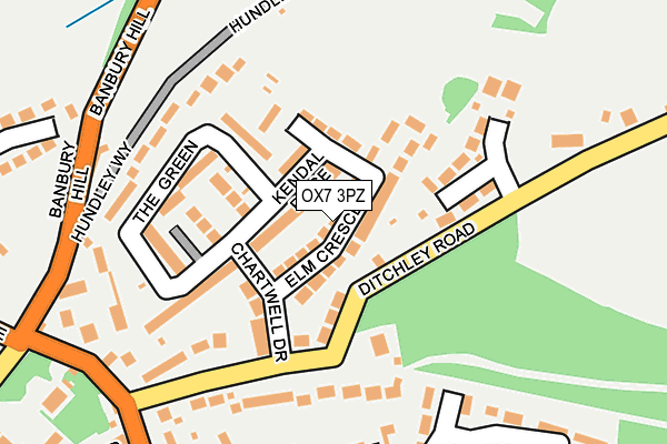 OX7 3PZ map - OS OpenMap – Local (Ordnance Survey)