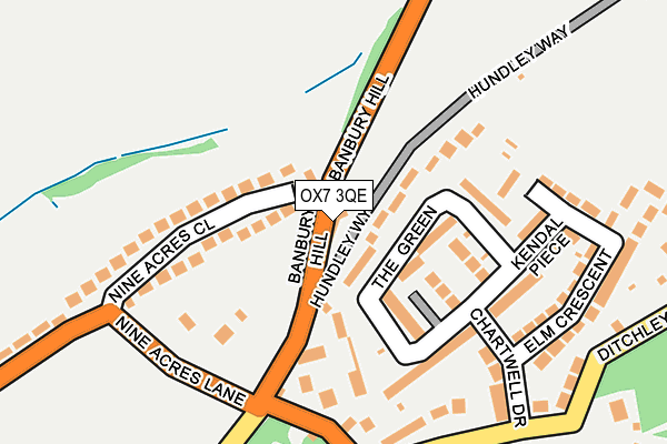 OX7 3QE map - OS OpenMap – Local (Ordnance Survey)