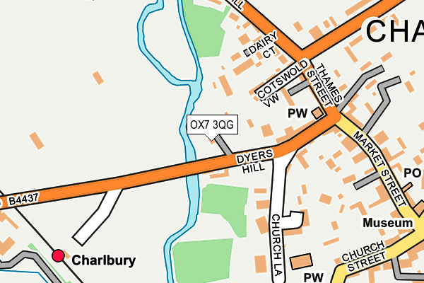 OX7 3QG map - OS OpenMap – Local (Ordnance Survey)