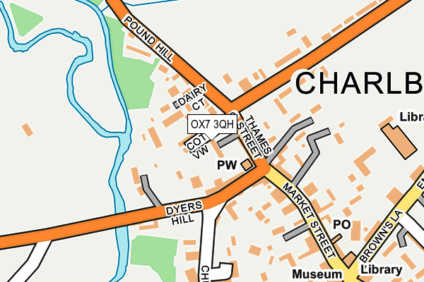 OX7 3QH map - OS OpenMap – Local (Ordnance Survey)