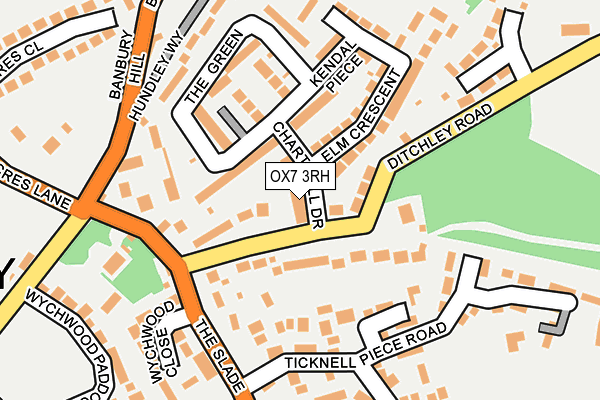 OX7 3RH map - OS OpenMap – Local (Ordnance Survey)