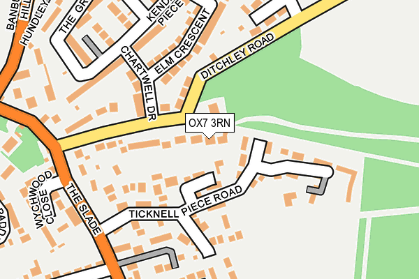 OX7 3RN map - OS OpenMap – Local (Ordnance Survey)