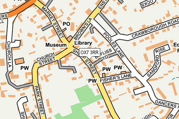 Map of CHARLBURY BREWING COMPANY LIMITED at local scale