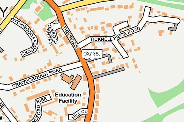 OX7 3SJ map - OS OpenMap – Local (Ordnance Survey)