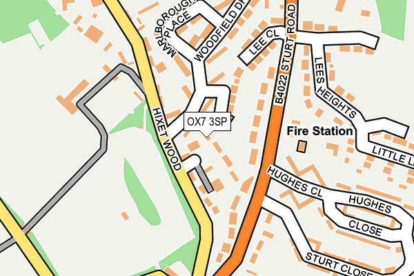 OX7 3SP map - OS OpenMap – Local (Ordnance Survey)