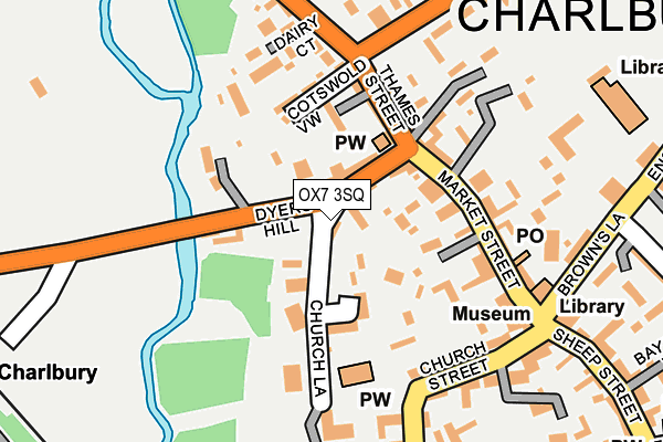 OX7 3SQ map - OS OpenMap – Local (Ordnance Survey)