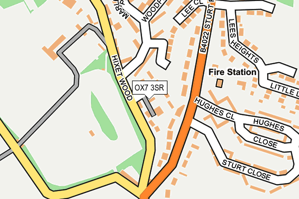 OX7 3SR map - OS OpenMap – Local (Ordnance Survey)