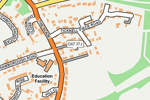 OX7 3TJ map - OS OpenMap – Local (Ordnance Survey)