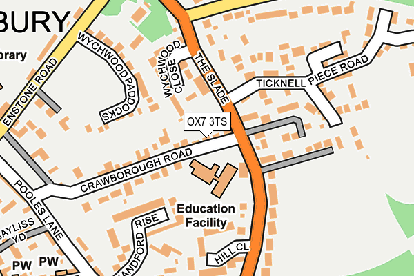 OX7 3TS map - OS OpenMap – Local (Ordnance Survey)