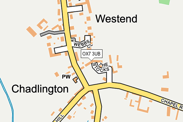 OX7 3UB map - OS OpenMap – Local (Ordnance Survey)