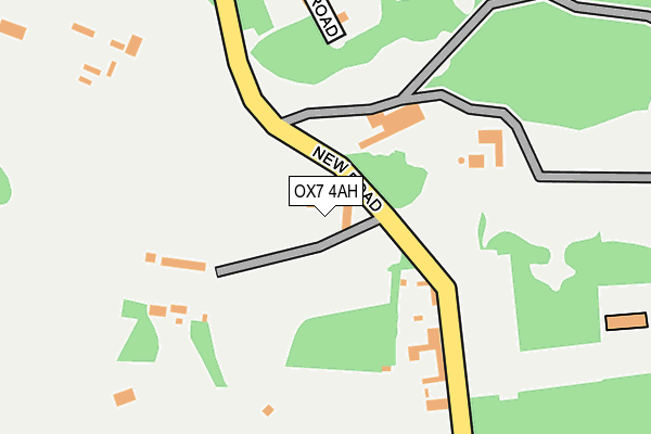 OX7 4AH map - OS OpenMap – Local (Ordnance Survey)
