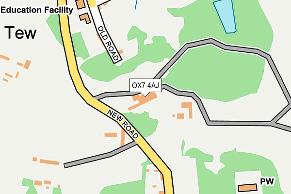 OX7 4AJ map - OS OpenMap – Local (Ordnance Survey)