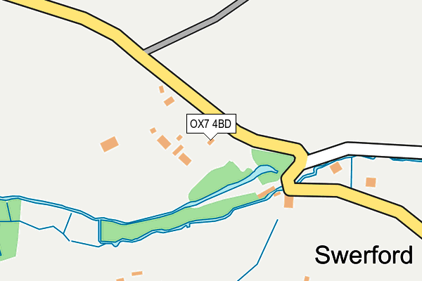 OX7 4BD map - OS OpenMap – Local (Ordnance Survey)