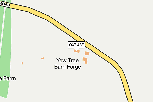 OX7 4BF map - OS OpenMap – Local (Ordnance Survey)