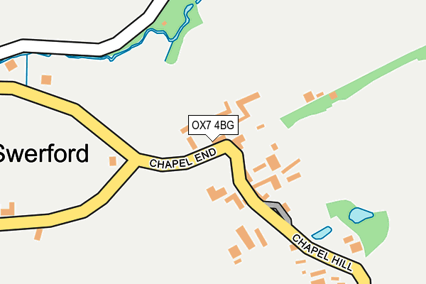 OX7 4BG map - OS OpenMap – Local (Ordnance Survey)