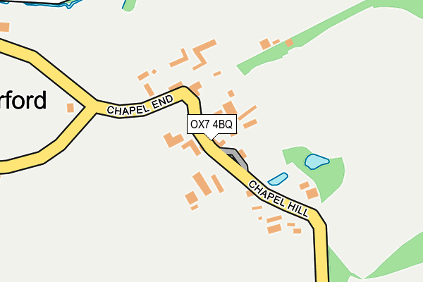 OX7 4BQ map - OS OpenMap – Local (Ordnance Survey)