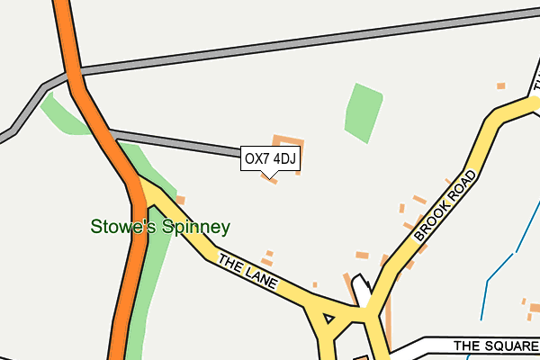 OX7 4DJ map - OS OpenMap – Local (Ordnance Survey)