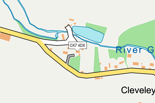 OX7 4DX map - OS OpenMap – Local (Ordnance Survey)