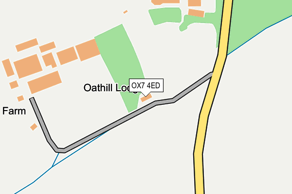 OX7 4ED map - OS OpenMap – Local (Ordnance Survey)