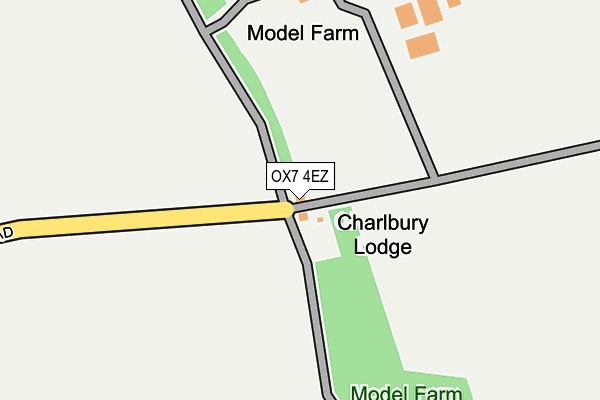 OX7 4EZ map - OS OpenMap – Local (Ordnance Survey)