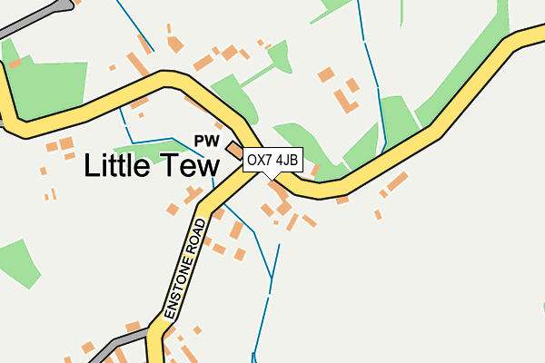 OX7 4JB map - OS OpenMap – Local (Ordnance Survey)