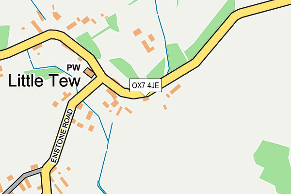 OX7 4JE map - OS OpenMap – Local (Ordnance Survey)