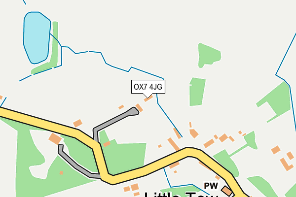 OX7 4JG map - OS OpenMap – Local (Ordnance Survey)