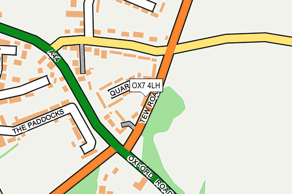 OX7 4LH map - OS OpenMap – Local (Ordnance Survey)