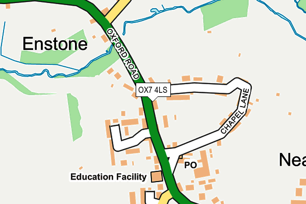 OX7 4LS map - OS OpenMap – Local (Ordnance Survey)